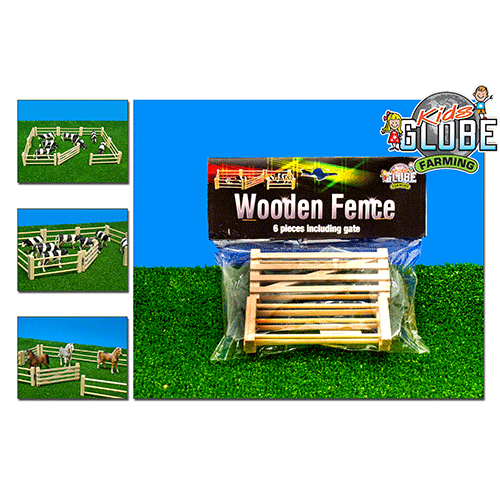 KIDS GLOBE Pack of 6 Farm Fences - Image 1